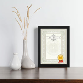 gisgfim wall-display 8.5x11 frame; classic professional look for spaces.