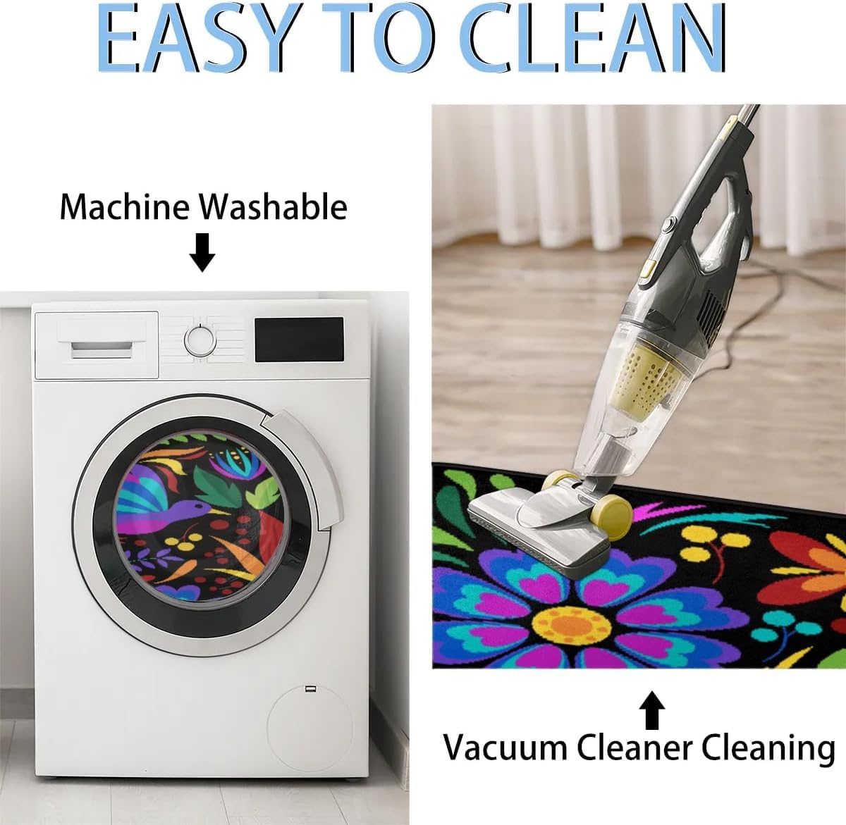 GISPOG doormat showing waterproof surface for easy cleaning