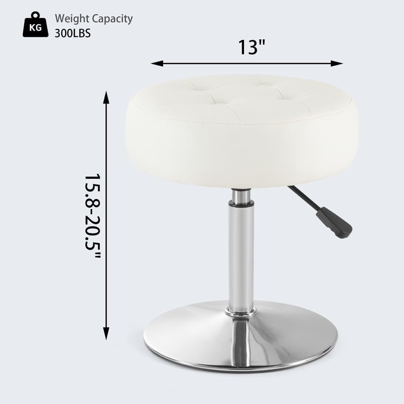 Gitrah chrome-finish base ensures sturdy stability.