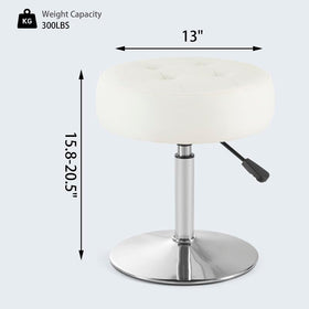 Gitrah chrome-finish base ensures sturdy stability.