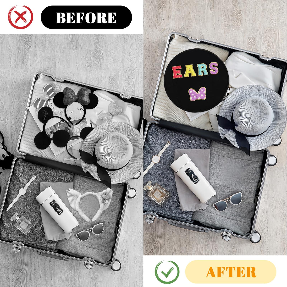 Gjulrfu multi-purpose makeup and toiletry bag for on-the-go organizing.
