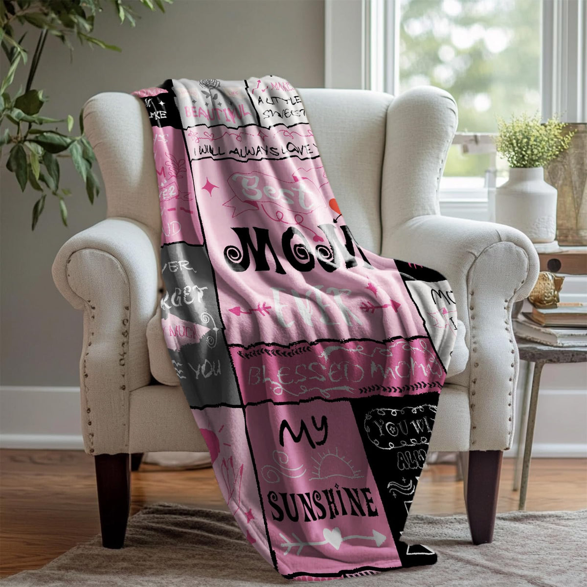 Gkyuobaly mom gift blanket soft texture ideal for comforting evenings