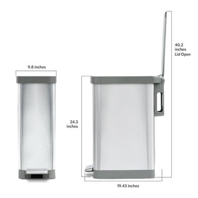 Glad Slim Trash Can uses Clorox odor protection to reduce smells.