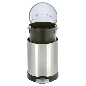 Glad small trash can stay-open lid for easy waste removal.