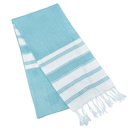 GLAMBURG peshtemal 36x71 aqua blue, versatile wrap for poolside