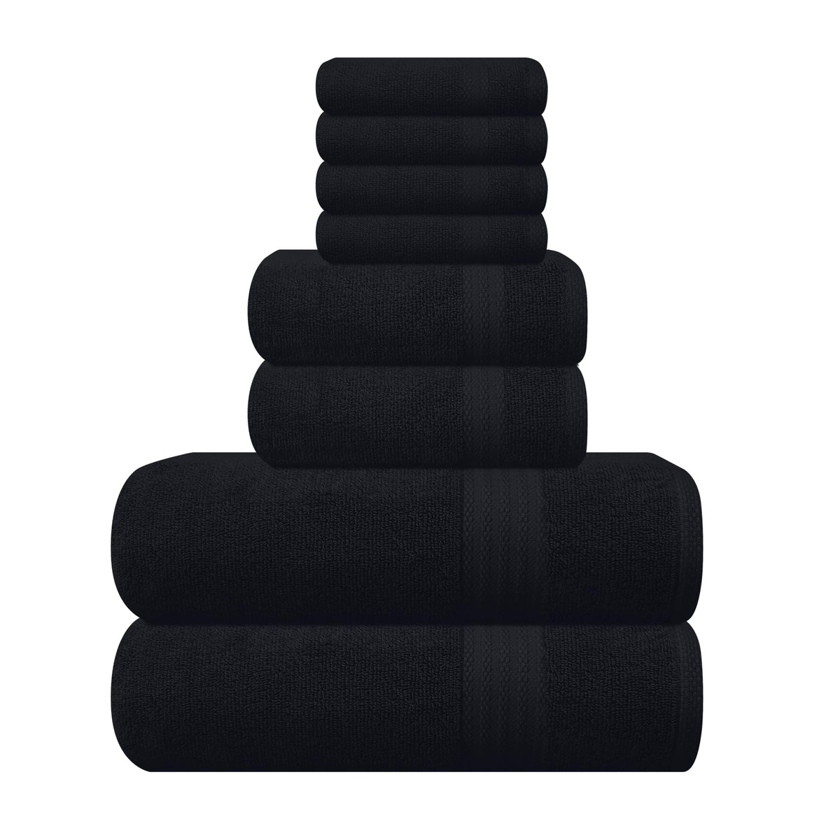 GLAMBURG Ultra Soft bath towels 27x54, plush and absorbent for daily use.