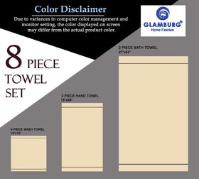 GLAMBURG washcloth 13x13, durable fibers for repeated use.