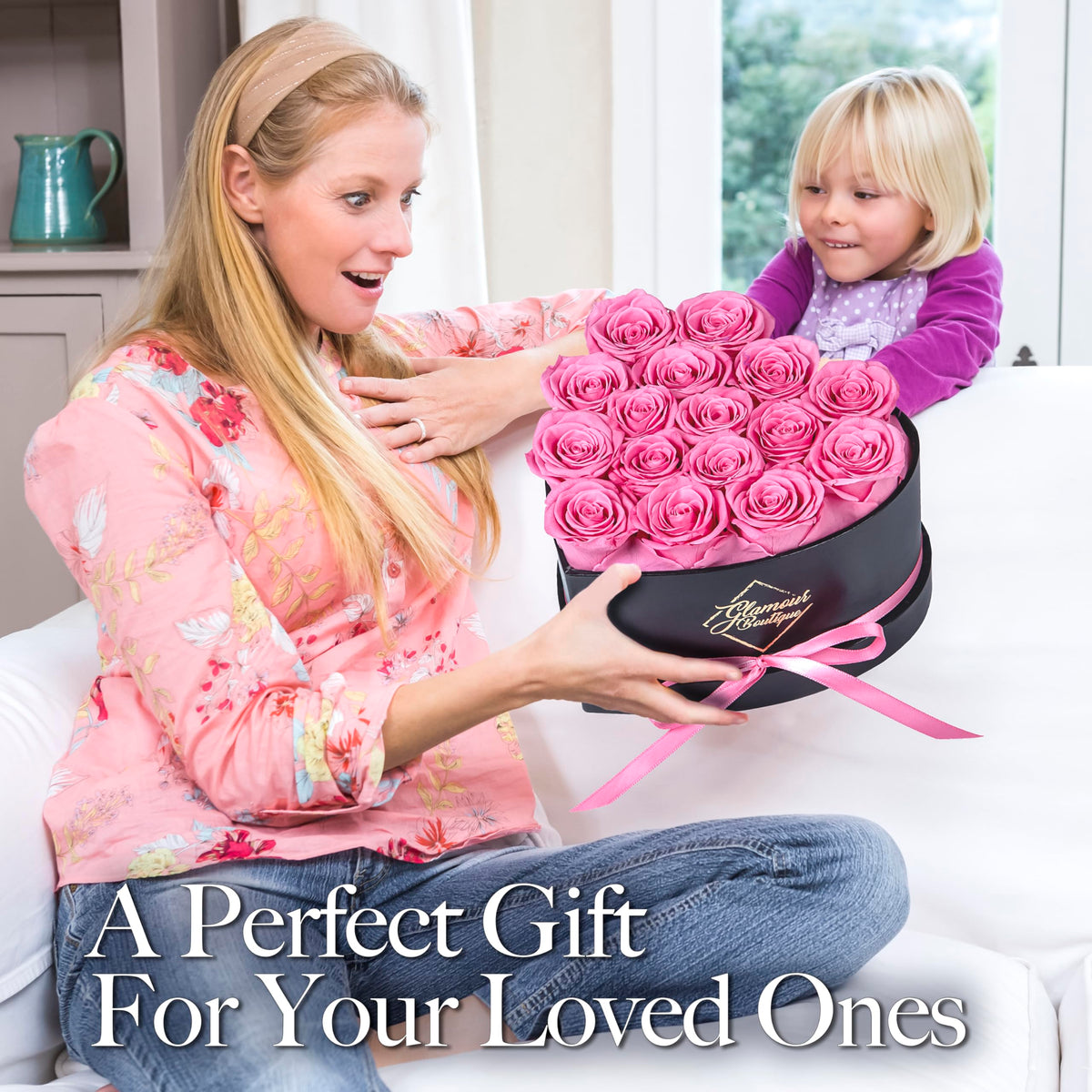 GLAMOUR BOUTIQUE chic heart box centerpiece for daily beauty