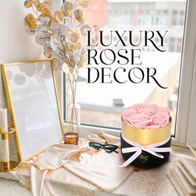 GLAMOUR BOUTIQUE color-treated pink roses — personalized color choice for her