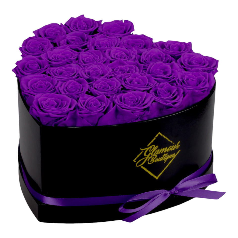 GLAMOUR BOUTIQUE heart box closeup highlights timeless elegance for keepsake gifting.