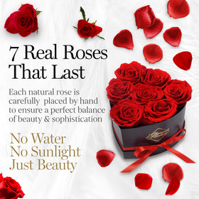 GLAMOUR BOUTIQUE heart box front view highlights timeless romance for gifting
