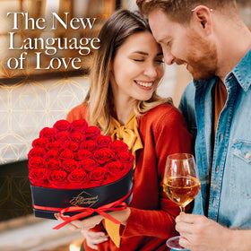 GLAMOUR BOUTIQUE heart box open display highlights eternal beauty and romance.