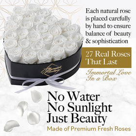 GLAMOUR BOUTIQUE heart box white detail emphasizing elegant gift-ready design