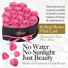 GLAMOUR BOUTIQUE pink heart box on open display ready to gift