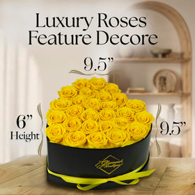 GLAMOUR BOUTIQUE preserved rose texture closeup reveals meticulous preservation.