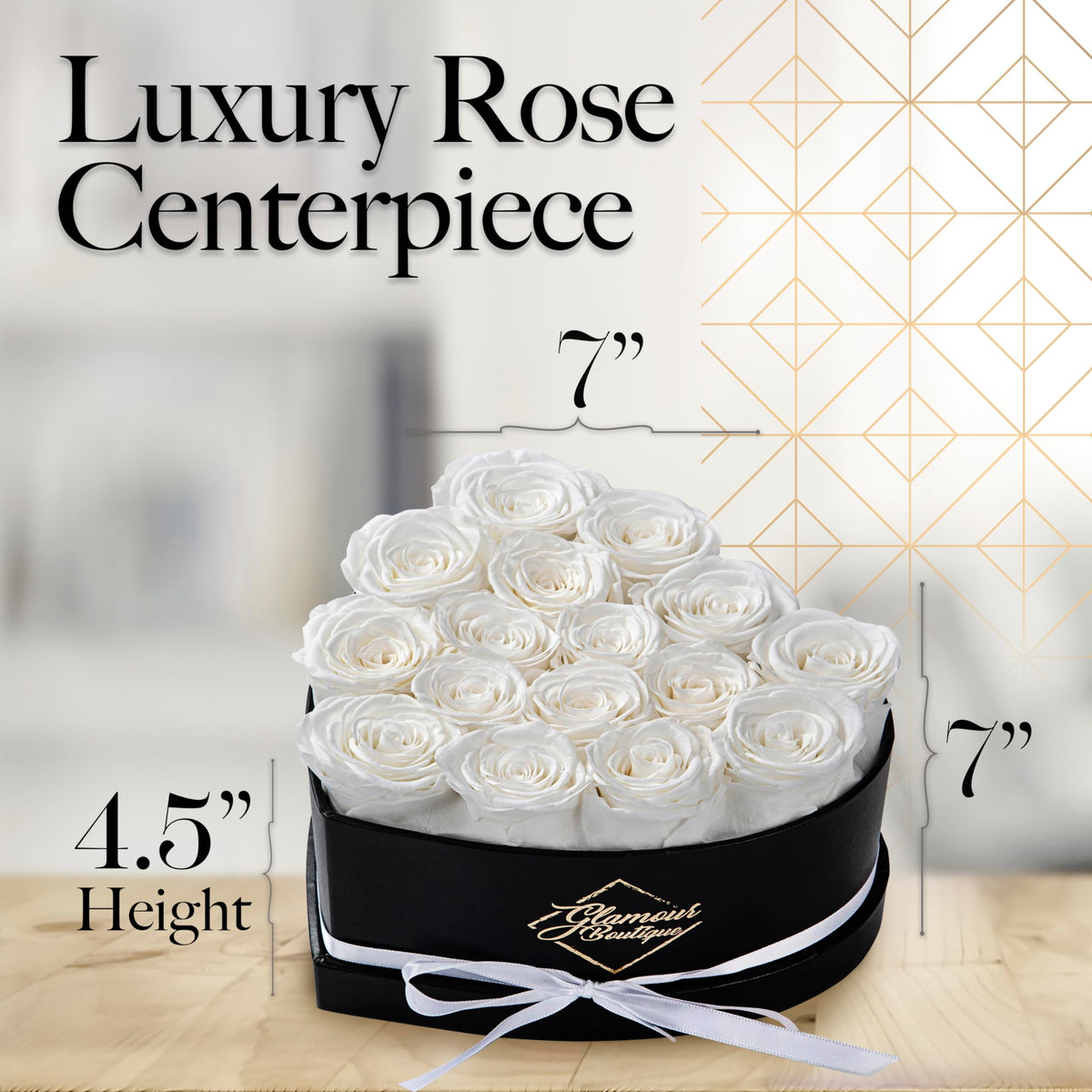 GLAMOUR BOUTIQUE valentines day rose gift with enduring charm