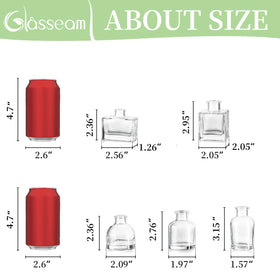 Glasseam clear small vases for centerpieces showcase blooms without overwhelming the table