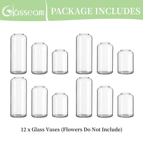 Glasseam dining table decor vase added to home table settings.