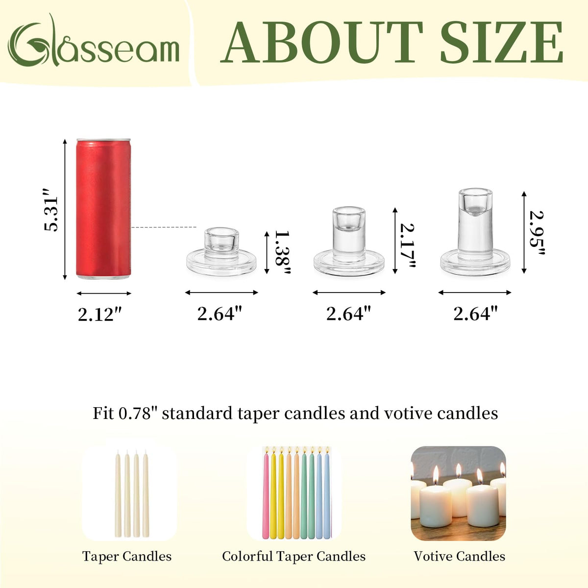 Thick glass construction on Glasseam holders adds daily durability.