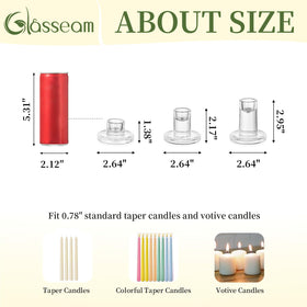 Thick glass construction on Glasseam holders adds daily durability.