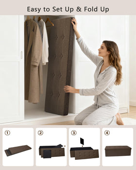 GLAXYFUR entryway and living room ottoman adds extra surface and storage.