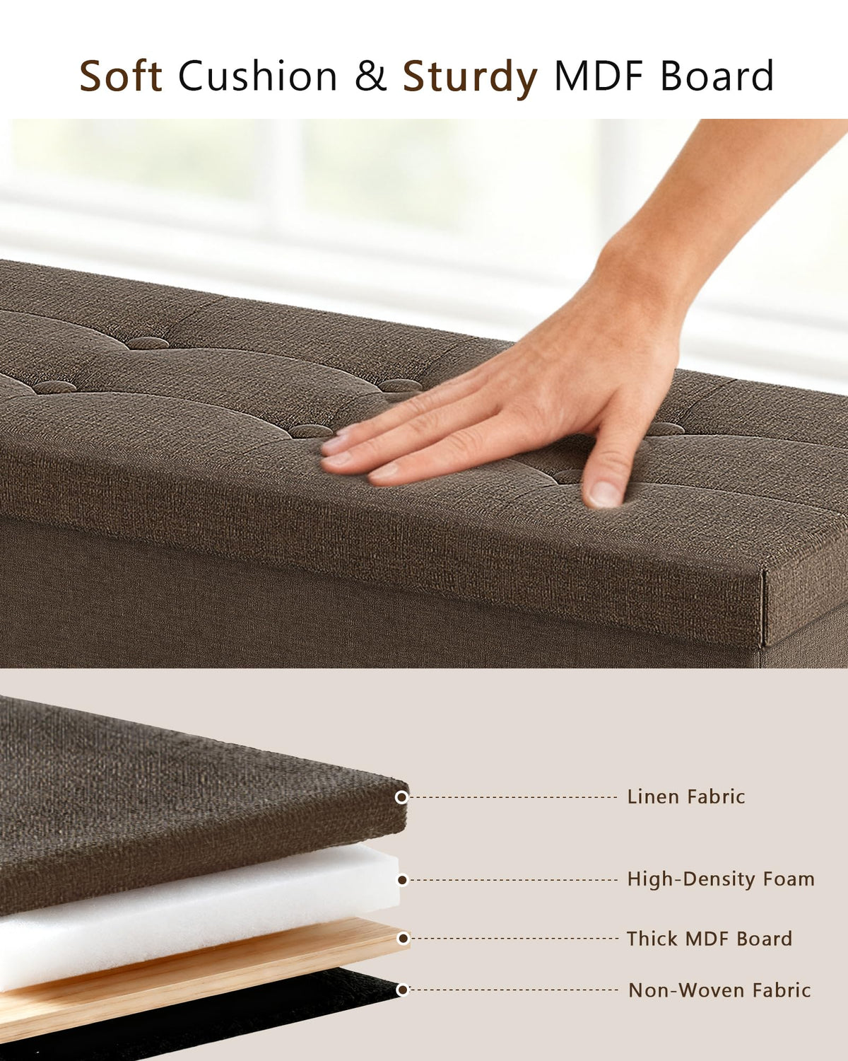 GLAXYFUR foldable design for quick setup and easy under-bed storage.