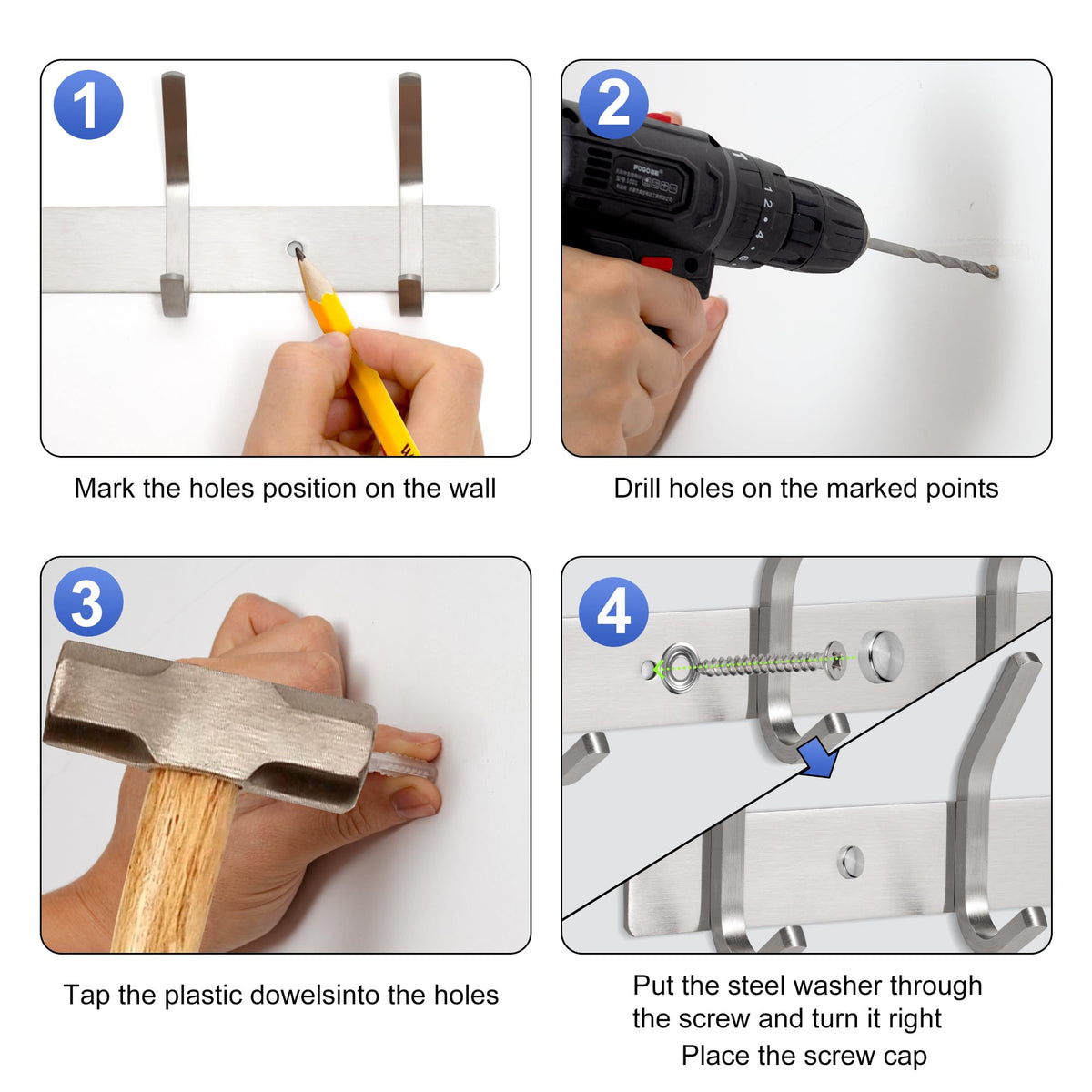 GlazieVault 2-pack coat racks packaged for quick replacement or expansion.