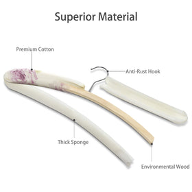 GLCON perfect-size padded hanger maintains natural garment shape