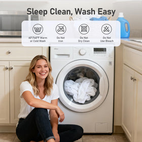 Glendan machine-washable cover detail for easy care and freshness.