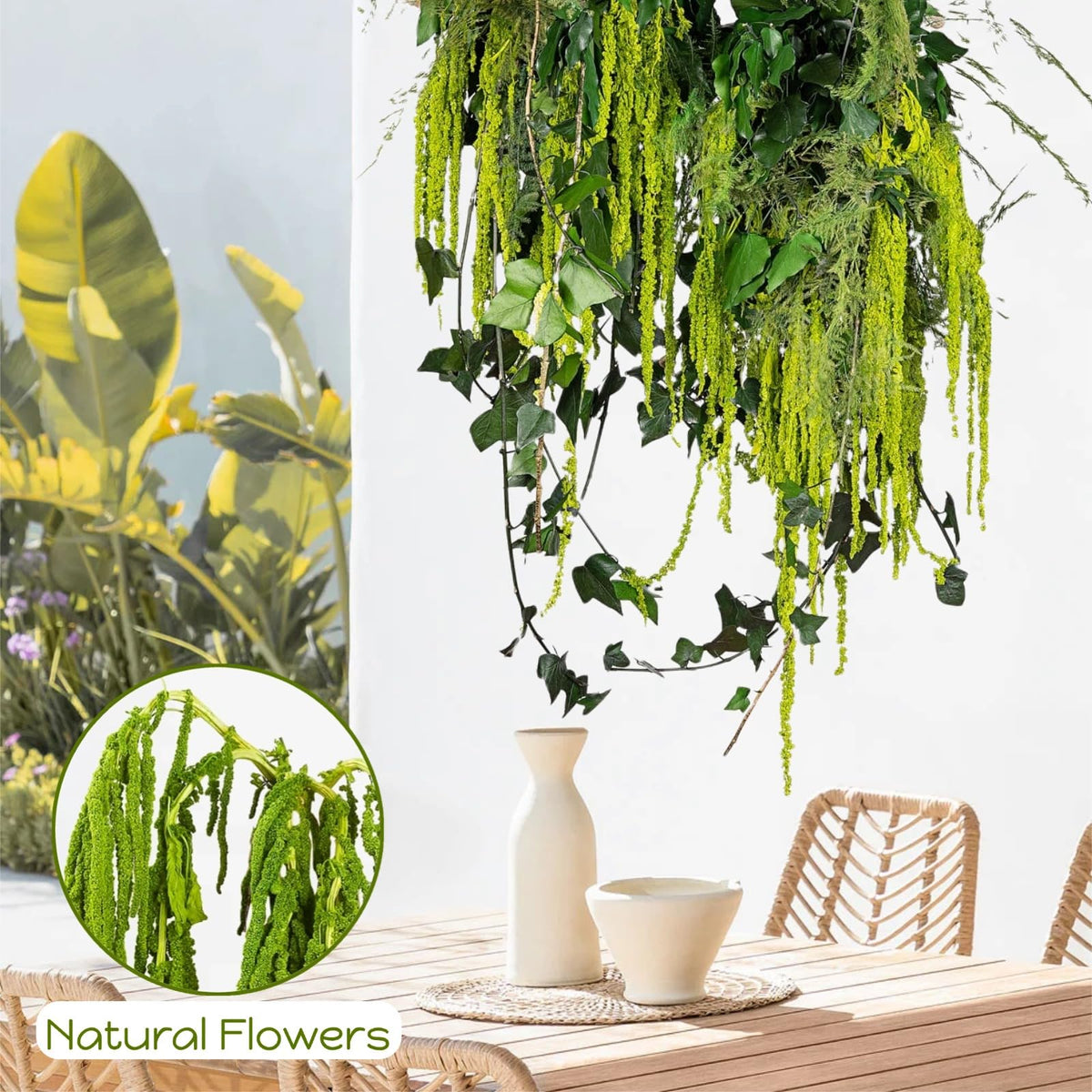 Glicrili amaranthus arch decor easy to trim and wire for DIY or pro setups
