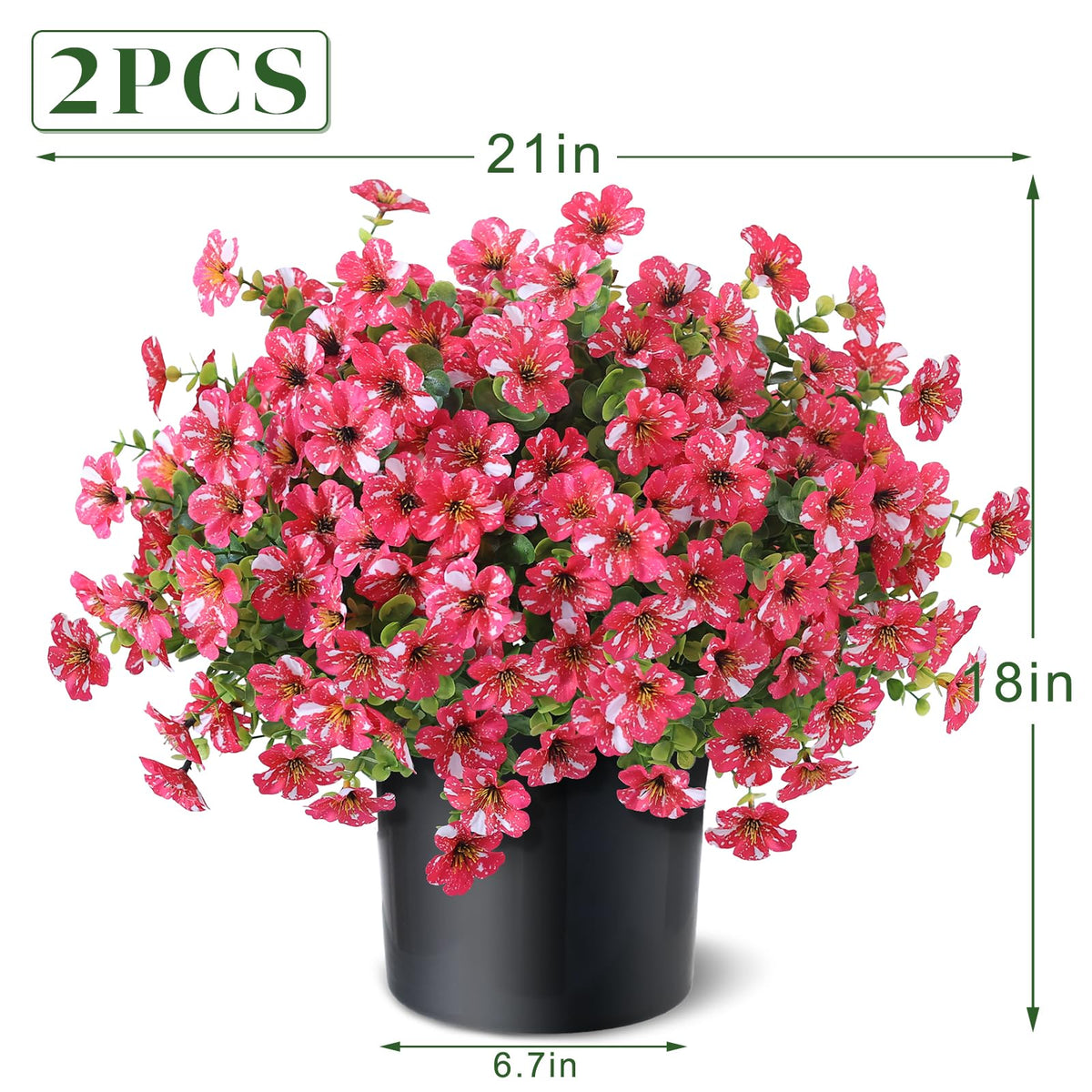 GLIDLION two 18-inch by 21-inch topiaries ready for immediate garden display.