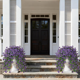 GLIDLION eucalyptus leaves accents accompany blooms for lush outdoor ambiance.