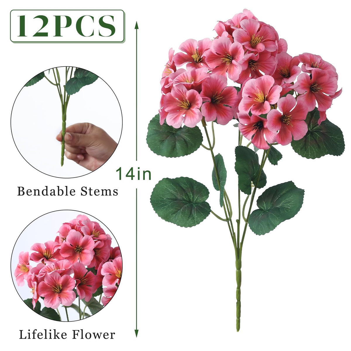 GLIDLION geranium front-door decor provides welcoming curb appeal all season.