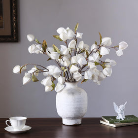 GLIDLION home decor physalis branch, cream, enhances cozy farmhouse style.