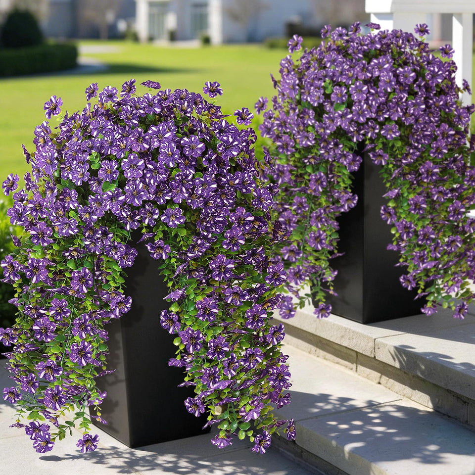 GLIDLION Morning Glory Starry Sky bundle 1 adds vibrant color to outdoor porch.