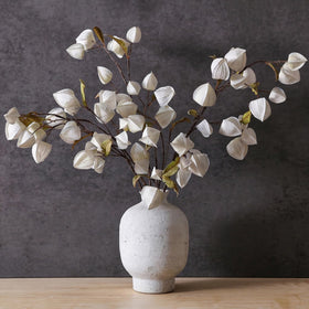 GLIDLION physalis branch for vase, cream color, versatile for living room or table decor.
