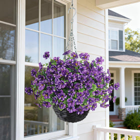 GLIDLION plastic eucalyptus leaves add lush greenery to any porch.