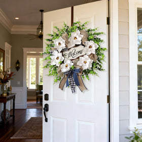 GLIDLION year-round greenery wreath—robust design for any season.
