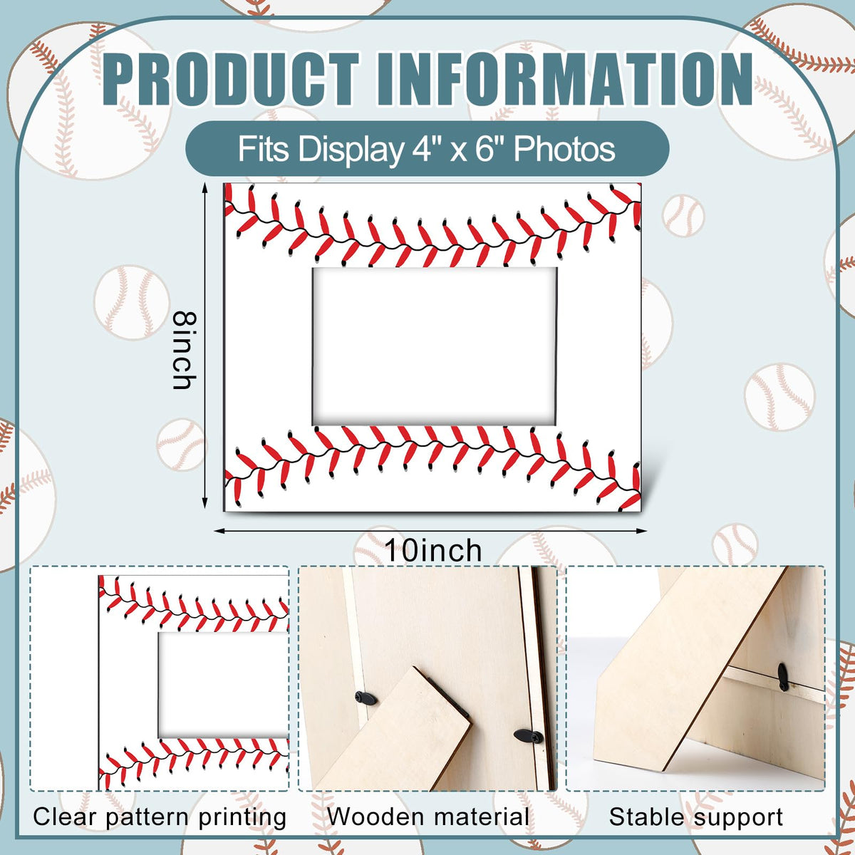 GlikCeil six-pack baseball frames provide memory-ready shelf display