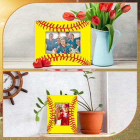 GlikCeil softball-pattern desk display showing space-saving décor