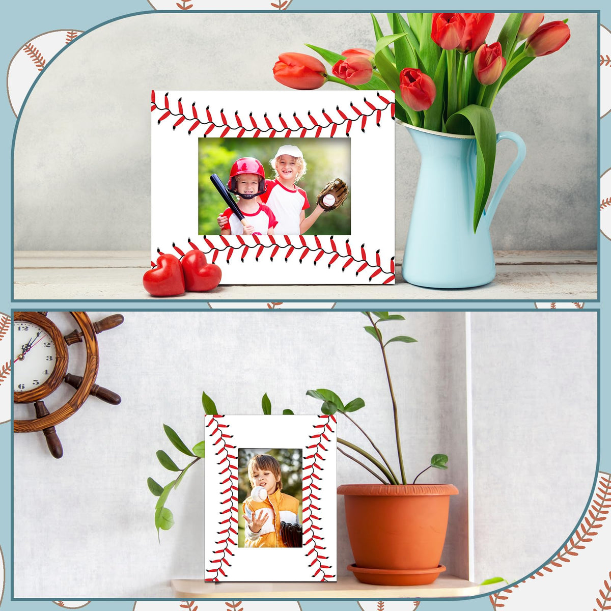 GlikCeil wooden frame adds warm natural texture to home or office décor