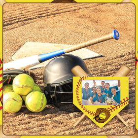 GlikCeil yellow wooden softball frame design adds cheerful sports charm