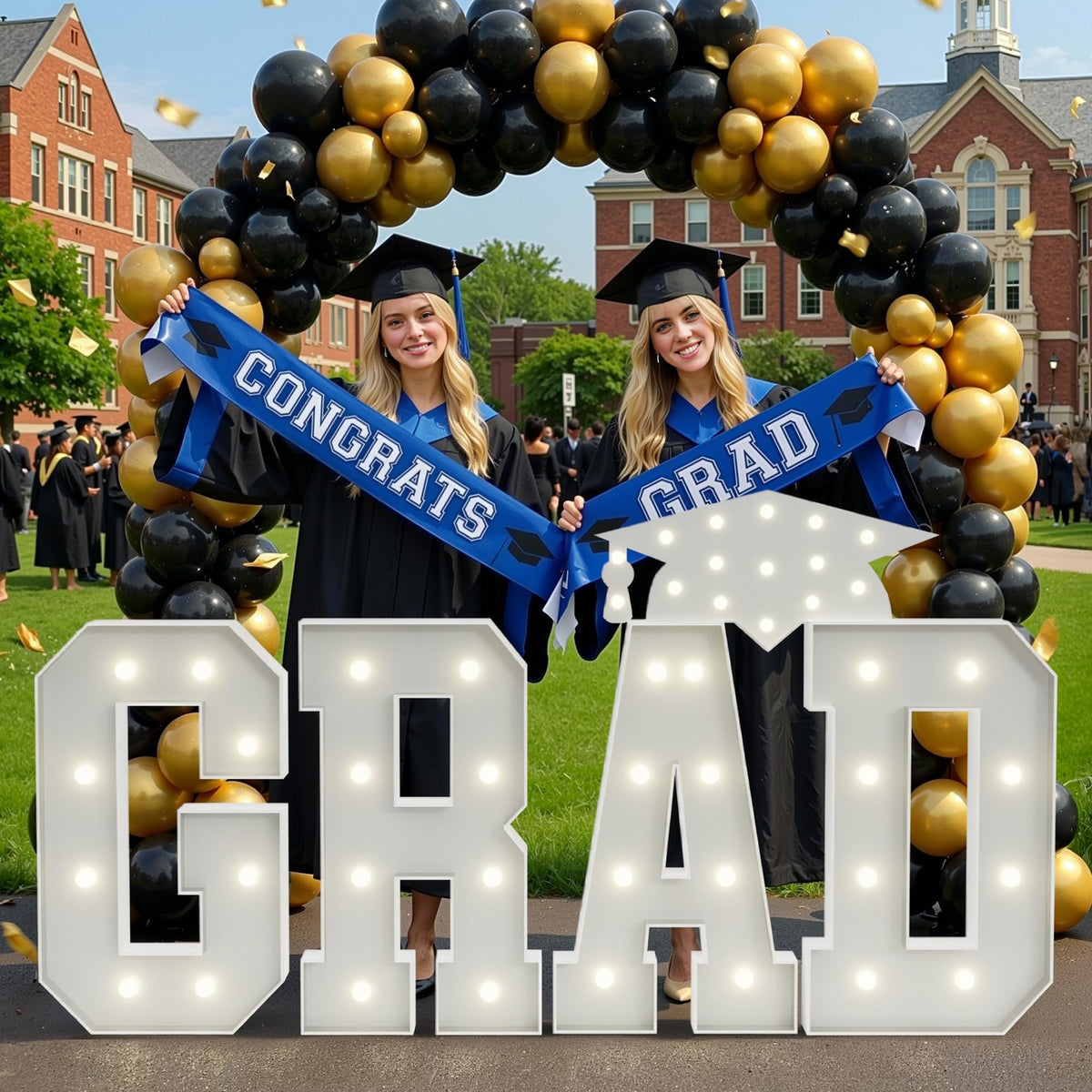 Glimmrly Class of 2026 foam sign boosts indoor photo ops with bold lettering.