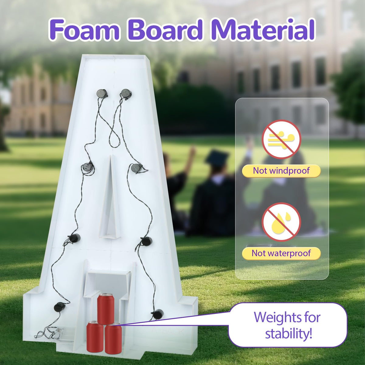 Glimmrly Photo op prop enhances graduation party shots with polished vibes.