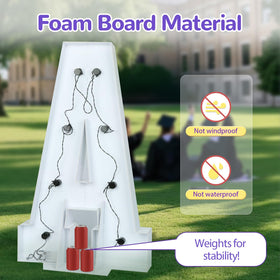Glimmrly Photo op prop enhances graduation party shots with polished vibes.