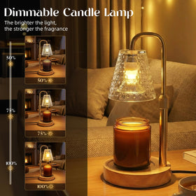 Glimra height-adjustable flower lamp designed for jars of different sizes.