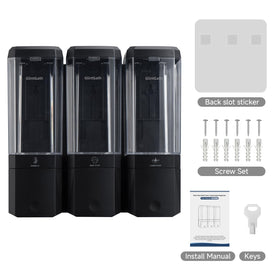 Easy refill via top-cap access for GlintGath dispenser.