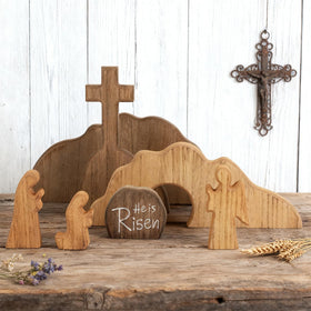 Glintoper faith-inspired resurrection design – wood carving adds a contemplative touch to any room