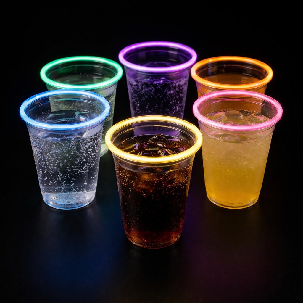 Glo Pro glow sticks secured in rim enabling quick setup during events.