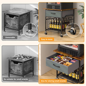 GloCryp Mini Fridge Stand assembly guide helps quick setup on arrival.